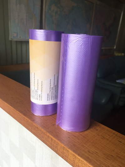 star seal bag with paper labeling