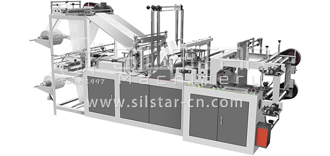 2-1-4 Perforated T-shirt bag on roll making machine 678322