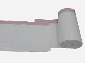4-1-2-1 interleave drawstring bag on roll