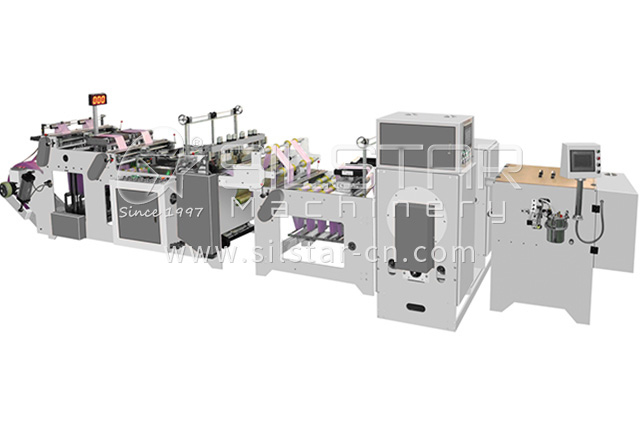 High speed star seal perforated garbage bag on roll making machine