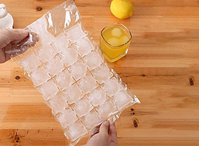 rolling ice cube bag 