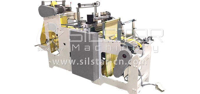 1-2-1 Semi-automatic star seal perforated bag on roll making machine(single line)
