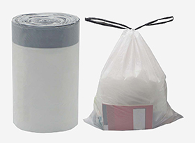 drawstring bag on roll