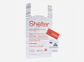 four fold bag charity bag