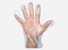 disposable plastic glove