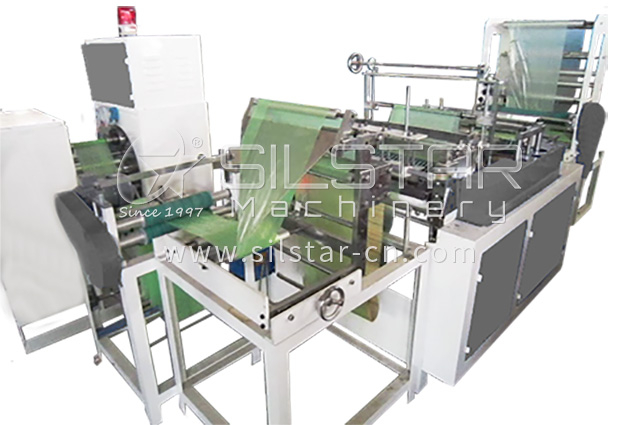 Ice cube perforated bag on roll making machine