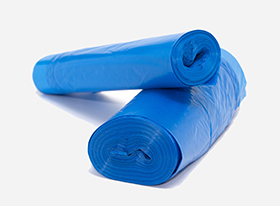 double fold flat seal bag on roll