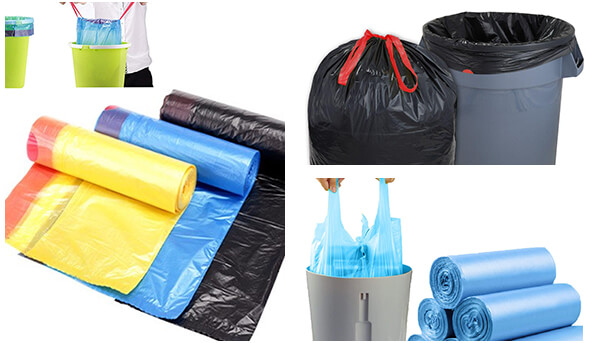 Plastic garbage bag