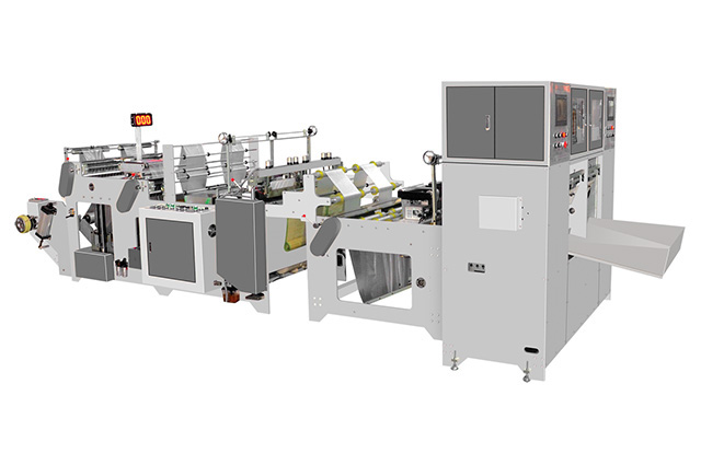 High speed withcore flat bag on roll making machine