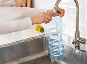  ice cube bag piece by piece 