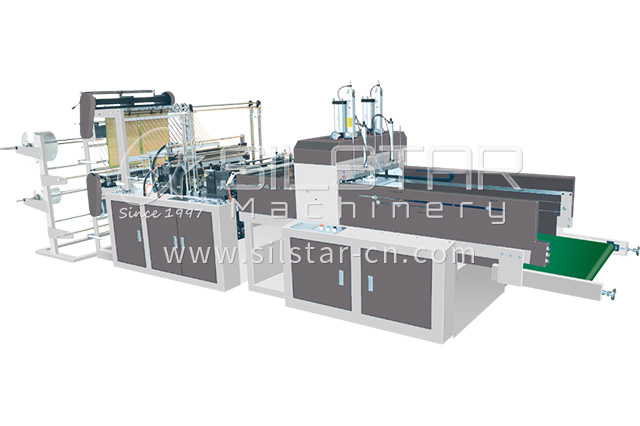 Heat seal cold cut shopping bag making machine