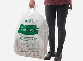 t-shirt charity bag