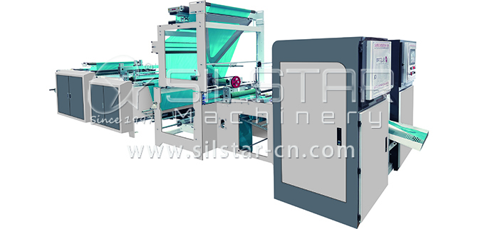 1-1-4 Double fold perforated bottom seal bag on roll making machine 678322-0723