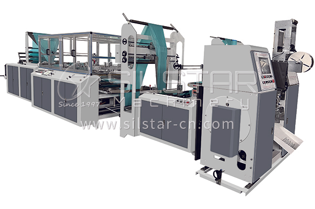 1-3-3 Swing roller C fold bag making machine-640425