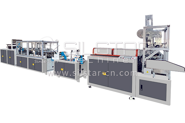 4-1-3 Interleave star seal perforated t-shirt garbage bag on roll making machine 640425-0723