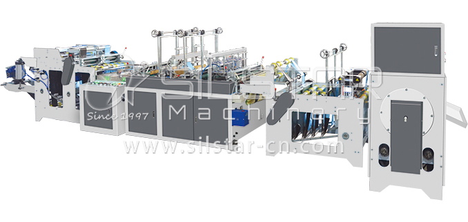 1-1-3 Star seal perforated t-shirt garbage bag on roll making machine 678322
