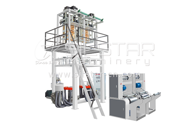 6-1-2 One layer twin head blown film machine 640x425