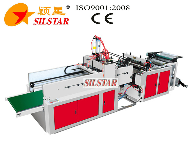 GBRF-400*2 Full Automatic Pouching Double Lines Heat Sealing & Cutting Bag Maker
