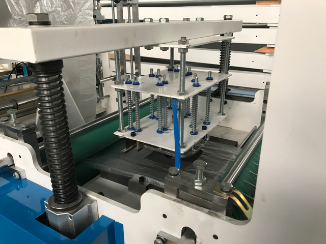 Perforated flat bag on roll making machine