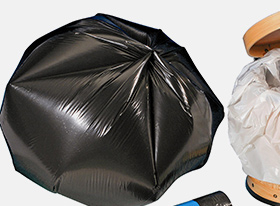 plastic garbage bags